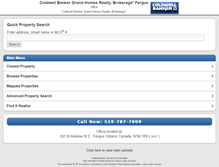 Tablet Screenshot of coldwellbankerfergus.com